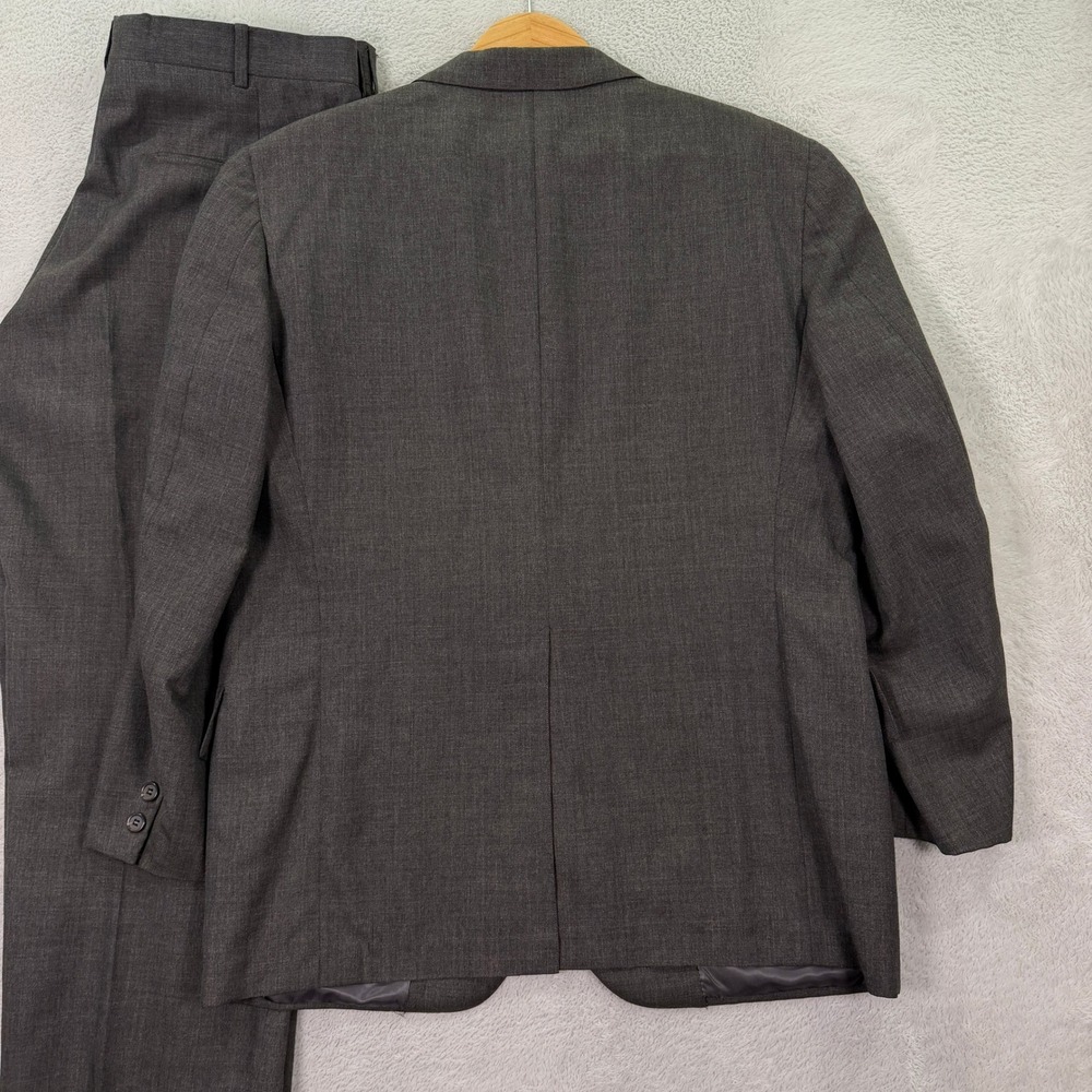 Vintage 80s Brooks Brothers Mens 42XS Slim Fit Gray Wool 2-Piece Suit 34x27 EUC - Picture 9 of 16